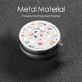 thumbnail image 6 of ZICANCN Round Pill Box Organizer with 3 Compartment, Abstract Colorful Terrazzo Portable Travel Pill Cases for Pocket or Purse, 6 of 6