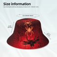 thumbnail image 3 of Balery Black Spider Web With Spiders Sombreros para el sol para hombre y mujer, sombrero de pescador con UPF 50+, 3 of 6