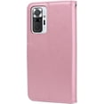 thumbnail image 3 of for Xiaomi Redmi Note 10 Pro Rose Flower Wallet Case with PU Leather Flip with Card Holder ID Credit Cards Slot Cash Pockets with Detachable Wristband Cover for Redmi Note 10 Pro Max RS Pink, 3 of 7