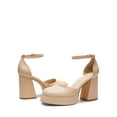 thumbnail image 4 of Zapatos DREAM PAIRS Tacones Altos con Plataforma Gruesa Nude Talle 10, 4 of 8
