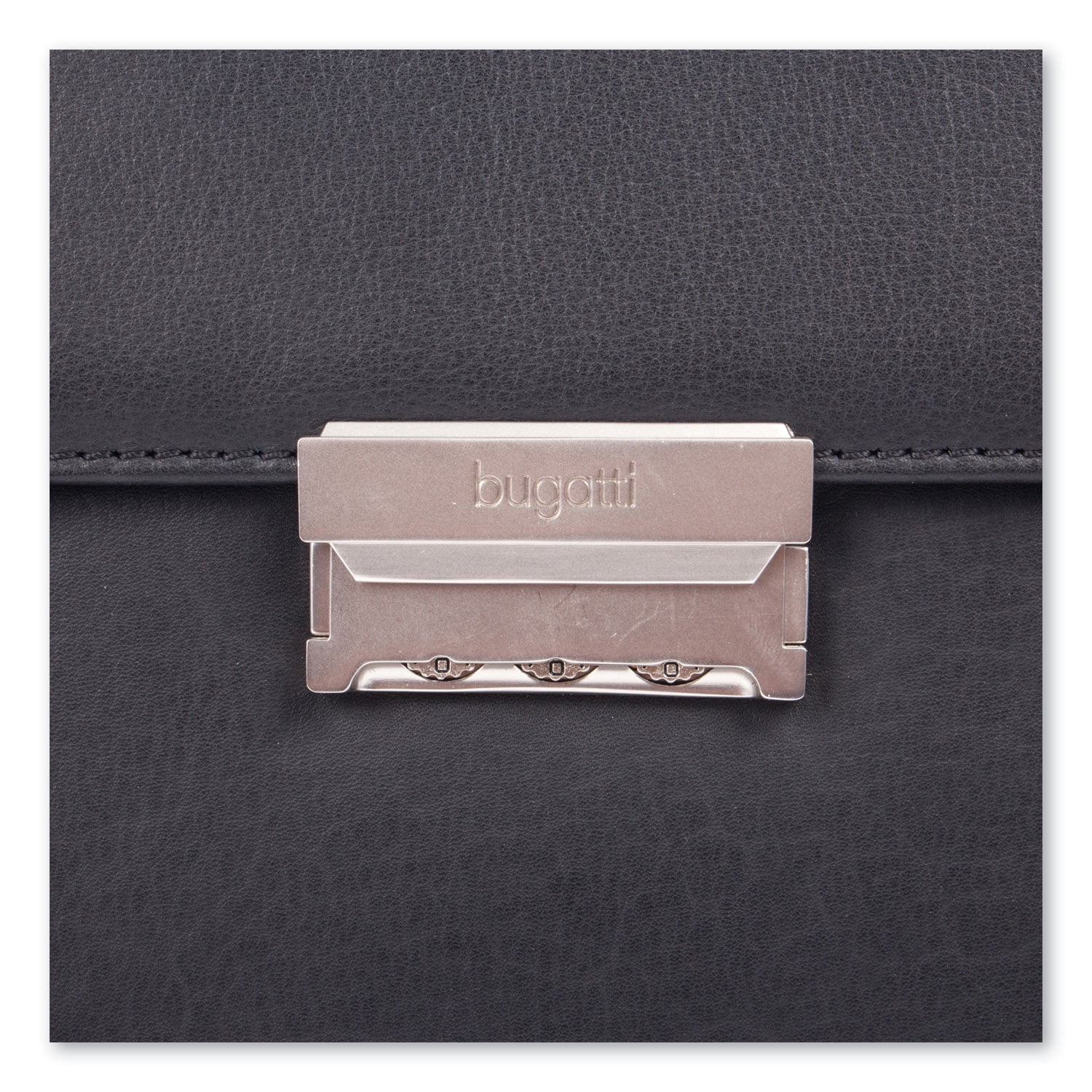 Milestone 5 in. x 5 in. x 12 in. Leather Briefcase Fits Devices Up to 15.6 in. - Black