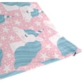 thumbnail image 7 of Unicorn Head Stars On Pink Velvet Oblong Lumbar Plush Throw Pillow Cover/Shams Cushion Case 20x26in Decorative Invisible Zipper Design for Couch Sofa Pillowcase Only, 7 of 7