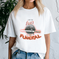 thumbnail image 3 of Crow With Knife I Put The Fun In Funeral Word Art Shirt, Meme Tee, Trending Tshirt, Funny Friend Gift,Quote, 3 of 5