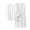 White, variant on Wenini Women's Plus Solid 2 Piece Loungewear Set Round Neck 3/4 Sleeve Top Wide Leg Pants