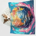 thumbnail image 6 of Naloa Colorful Whimsical Earth Dog Blanket, 3 Sizes Cat Blanket for Indoor Cats Large Medium Small Dog Gifts-Medium, 6 of 8