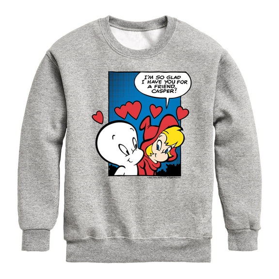 Casper Wendy Comic Panel - Toddler And Youth Crewneck Fleece Sweatshirt