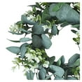 thumbnail image 3 of All Season Front Door Wreath - 13" Artificial Eucalyptus Leaf Ring for Indoor/Outdoor Year-Round Decor, 3 of 8