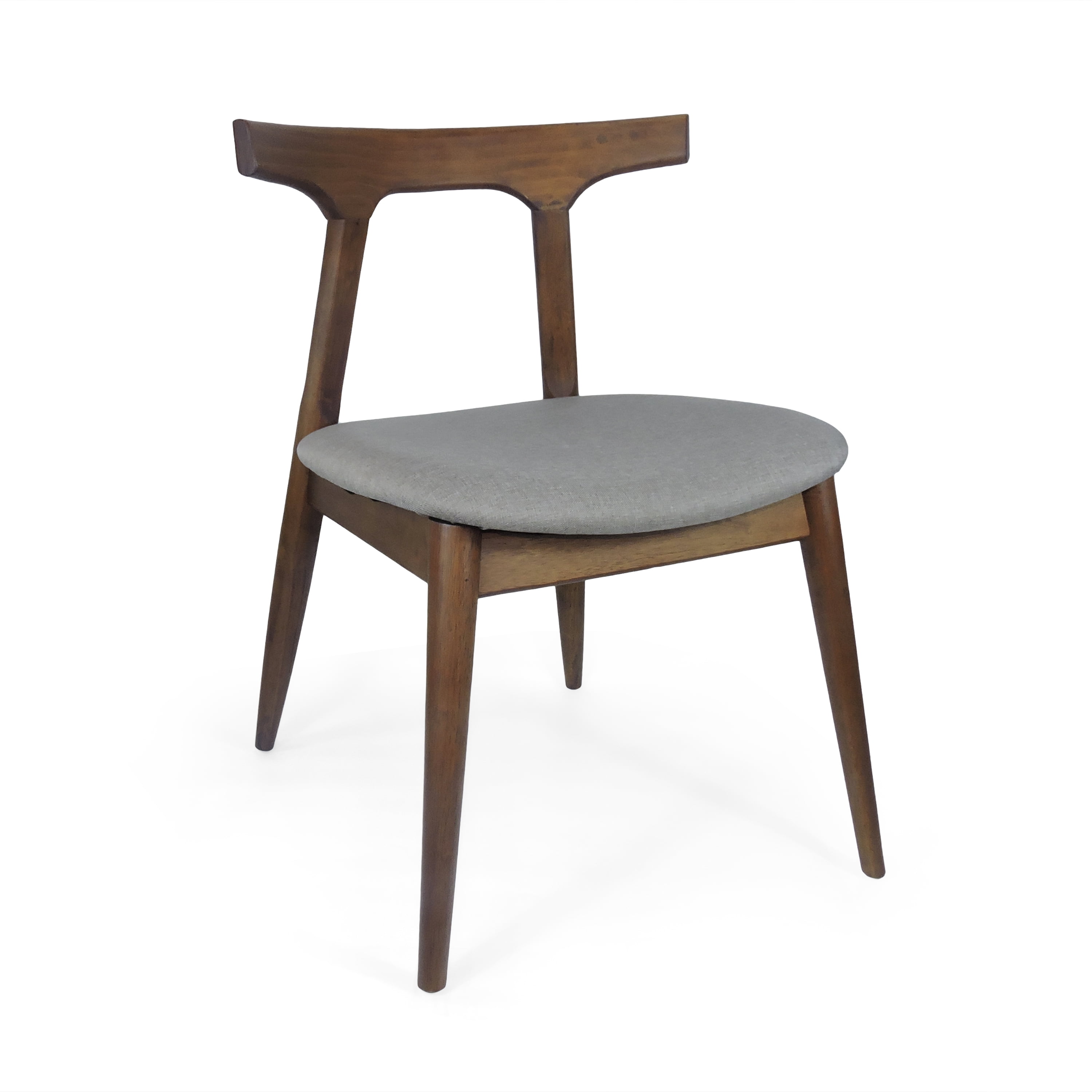 EUROCO Solid Wood Dining Chairs Set of 2, Modern Minimalist Accent Chair Armless,Side Chair for Kitchen Living Room