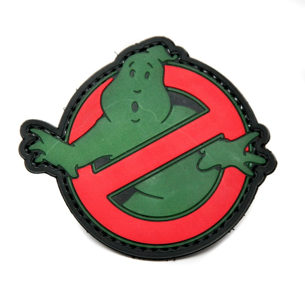 Ghostbuster Glow In The Dark PVC Morale Patch, Velcro Morale Patch by