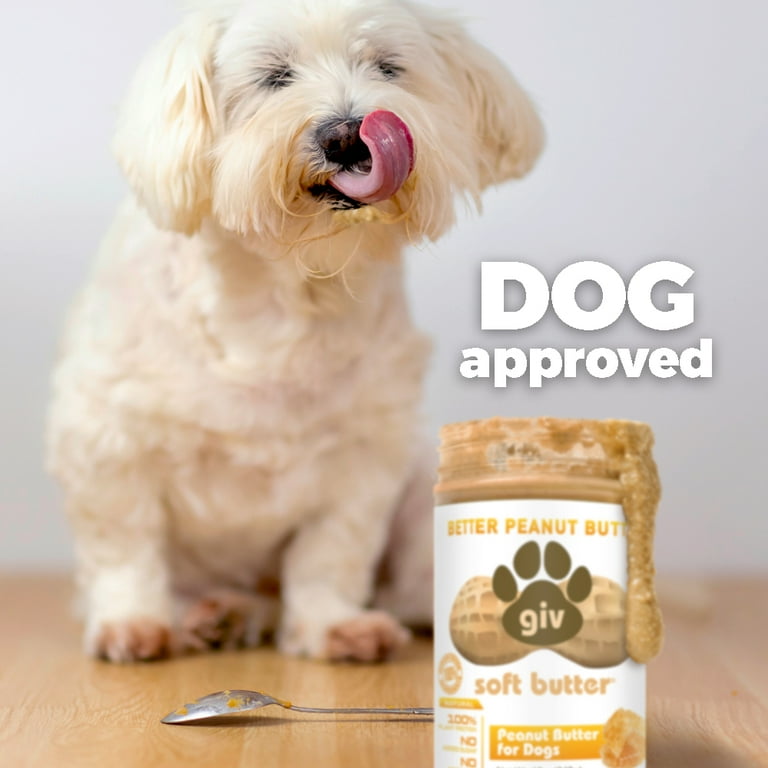 Giv Soft Butter Natural Dog Food Safe Peanut Butter with Honey Made in USA Walmart