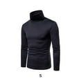 thumbnail image 3 of Camisa térmica de algodón Sonducket cuello alto para hombre jersey manga larga Gris oscuro S, 3 of 6