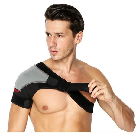 Shoulder Support Adjustable Shoulder Wrap Belt Band Gym Sport Brace for Right (Best Shoulder Brace For Sports)