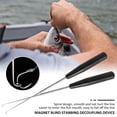 thumbnail image 2 of Muyoka 2 piezas removedor de anzuelos anzuelo de pesca herramienta de extracción rápida extractor de anzuelos de acero inoxidable con imán dispositivo de desconexión de anzuelos para agua salada pesca Muyoka Hogar, 2 of 6