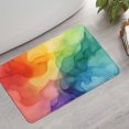 thumbnail image 2 of Colorful Tie Dye Blot Pattern Bathroom Rugs Mat,Non Slip Microfiber Bathroom Rug,Rubber Backing,Soft Bathroom Mats for Bathroom Floor,Tub and Shower,17x27in(43x68cm), 2 of 4