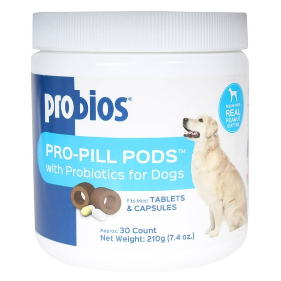 Probios Pro-Pill Pods Tablets & Capsules with Probiotics for Dogs, 30 count, 7.4 oz