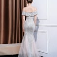 thumbnail image 3 of UPPADA Robes d'Invitée de Mariage pour Femmes à une Épaule Froncées Robe de Soirée Formelle Portefeuille Ourlet à Volants Robe Dos Nu Moulante Robe Maxi Taille Haute Robe de Fête Robe de Bal Robe de Cocktail Liquidation en Liquidation, 3 of 5
