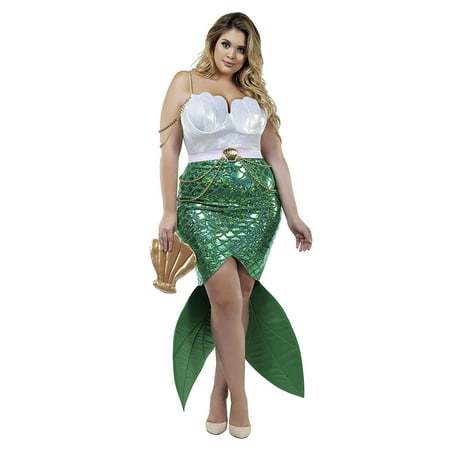 Women's Plus Alluring Sea Siren Costume 5X