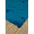 thumbnail image 3 of Freya Plush Shag Rug with Metallic Sheen, Deep Teal Blue, 2ft x 3ft-4in, 3 of 5