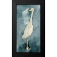thumbnail image 2 of Caroline, Emma 14x24 Black Modern Framed Museum Art Print Titled - Simple Egret II, 2 of 5