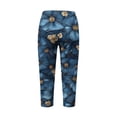 thumbnail image 4 of Ounisa Novelty Capri Leggings for Women 2026 New Trending Graphic Yoga Pants 3/4 Length Workout Daily Going Out Bottoms Navy, 4 of 7
