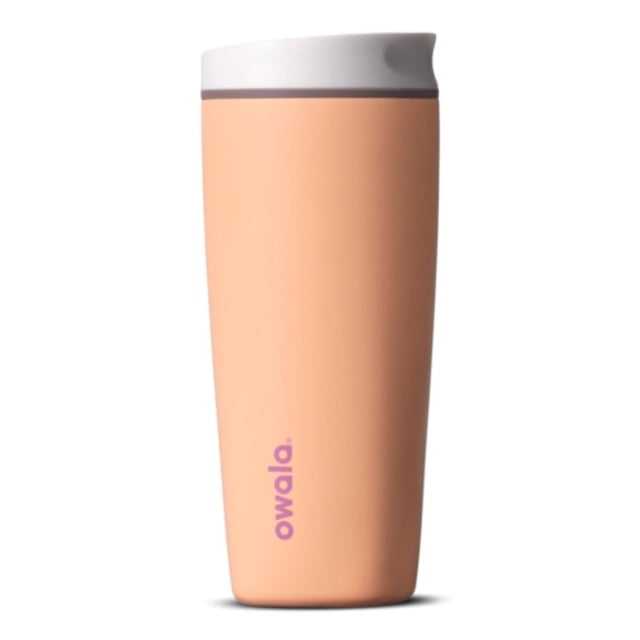 Vaso para café owala smoothsip de 20oz (591ml) de acero inoxidable térmico color peachy keen