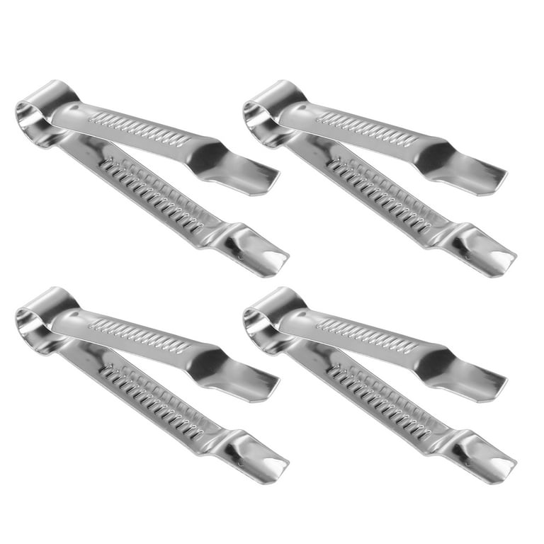 4pcs Home DIY Stainless Steel Cake Lace Clips Sugarcraft Cake Decorating Fondant Lace Clip Cake Decorating Tools Baking Cookie Biscuit Cake Clamp