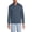 Dusk Indigo Heather, variant on Men's Long Sleeve American-Grown Supima Cotton Polo Shirt