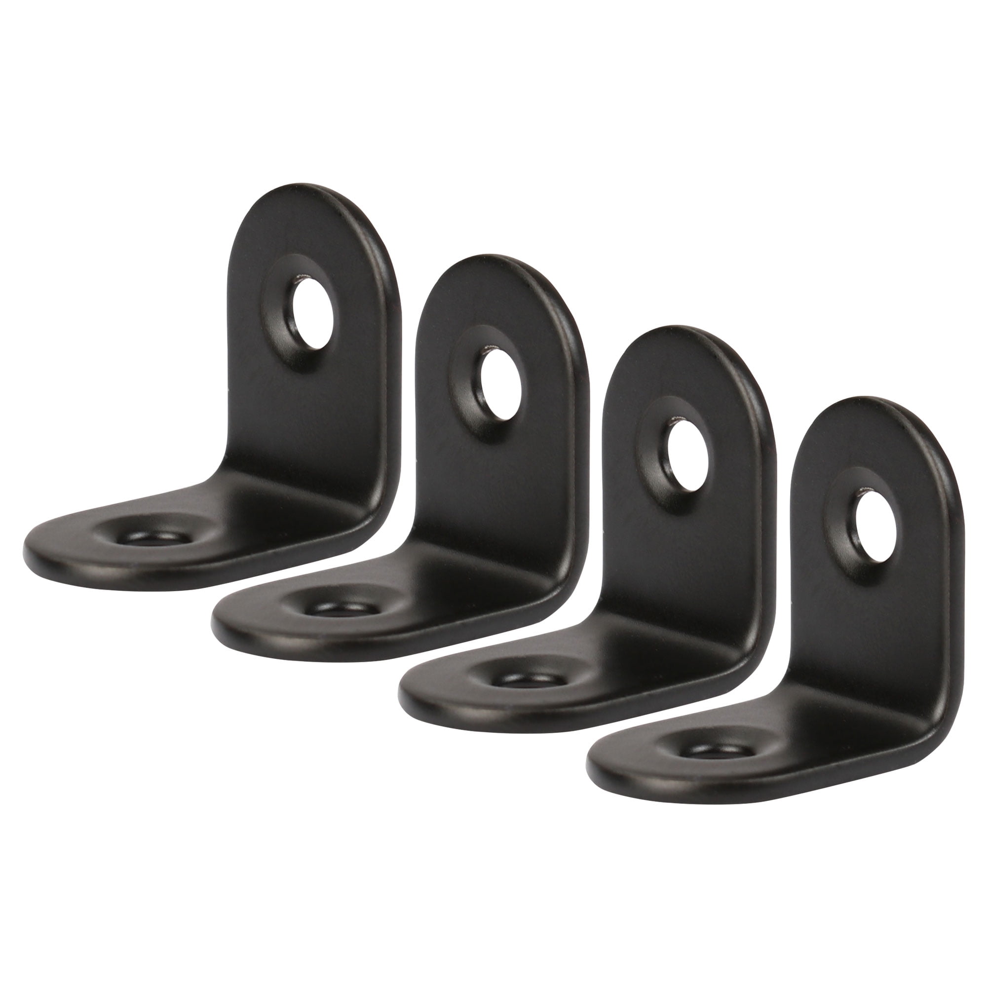 20 x 20mm Angle Bracket Stainless Steel Black L Shaped Angle Brackets Corner Braces Support