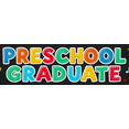 thumbnail image 4 of Colorful Preschool Graduation Banner with Grad Cap Pencil Balloon Music Note Elements Backdrop Decoration for Preschool Graduation Party Photography Props Celebration Decorations, 4 of 4