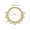 Gold Clear 1.2x10mm, variant on Right Grand ASTM F136 Titanium 16G CZ Hinged Clicker Segment Hoop Ring Sunburst CZ Daith Earring Septem Nose Piercing Jewelry