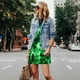 thumbnail image 4 of Fotbe Green Tie Dye Vestido de Verano sin Mangas para Mujer – Vestido Midi Línea A, Estilo Camiseta Floral, Vestido Playero Casual y Fluido, 4 of 7