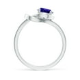 thumbnail image 2 of ANGARA Natural Solitaire Tanzanite Infinity Knot Ring in 925 Sterling Silver for Women (Size-6mm) | December Birthstone, Birthday, Anniversary, Jewelry Gift for Women | Natural Tanzanite Ring, 2 of 9