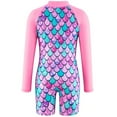 thumbnail image 3 of RUTAYY Girl Swimsuits Cool And Breathable Surfwear Long Sleeve Swimsuit And Boys Quick Dry, Pink, 4-5 Years, 3 of 9