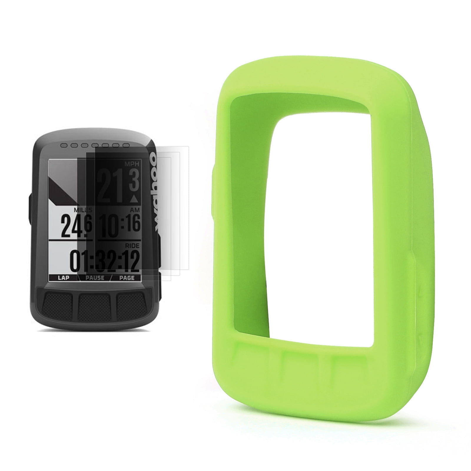 Bike GPS Computer Silicone Cover Case with Screen Film for Wahoo Elemnt Bolt