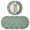 Sage Green, variant on 4 Pcs Round Ruffled Linen Blend Placemats, Washable Scalloped Edge Table Mats for Kitchen Dining Table, Holiday Wedding Birthday Party, Rustic Farmhouse Country Home Decor (Terracotta, 15 Inch)