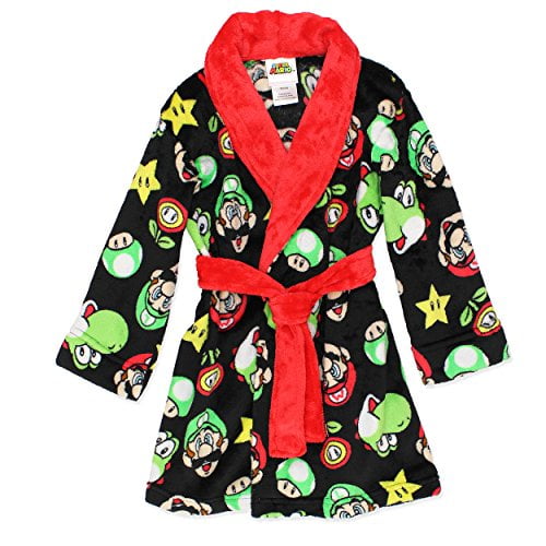 Komar Kids Super Mario Boys Fleece Bathrobe Robe (XSmall / 45
