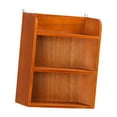 thumbnail image 3 of Homoyoyo Retro Wooden Storage Rack Brown 3-Tier Shelf for Home Organization and Tidy Living Space, 3 of 6