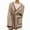 Camel, variant on Women'S Fall Winter Cardigan Trendy Warm Mid Length Contrasting Colors Coat Casual Plus Size Cardigan Black XXL
