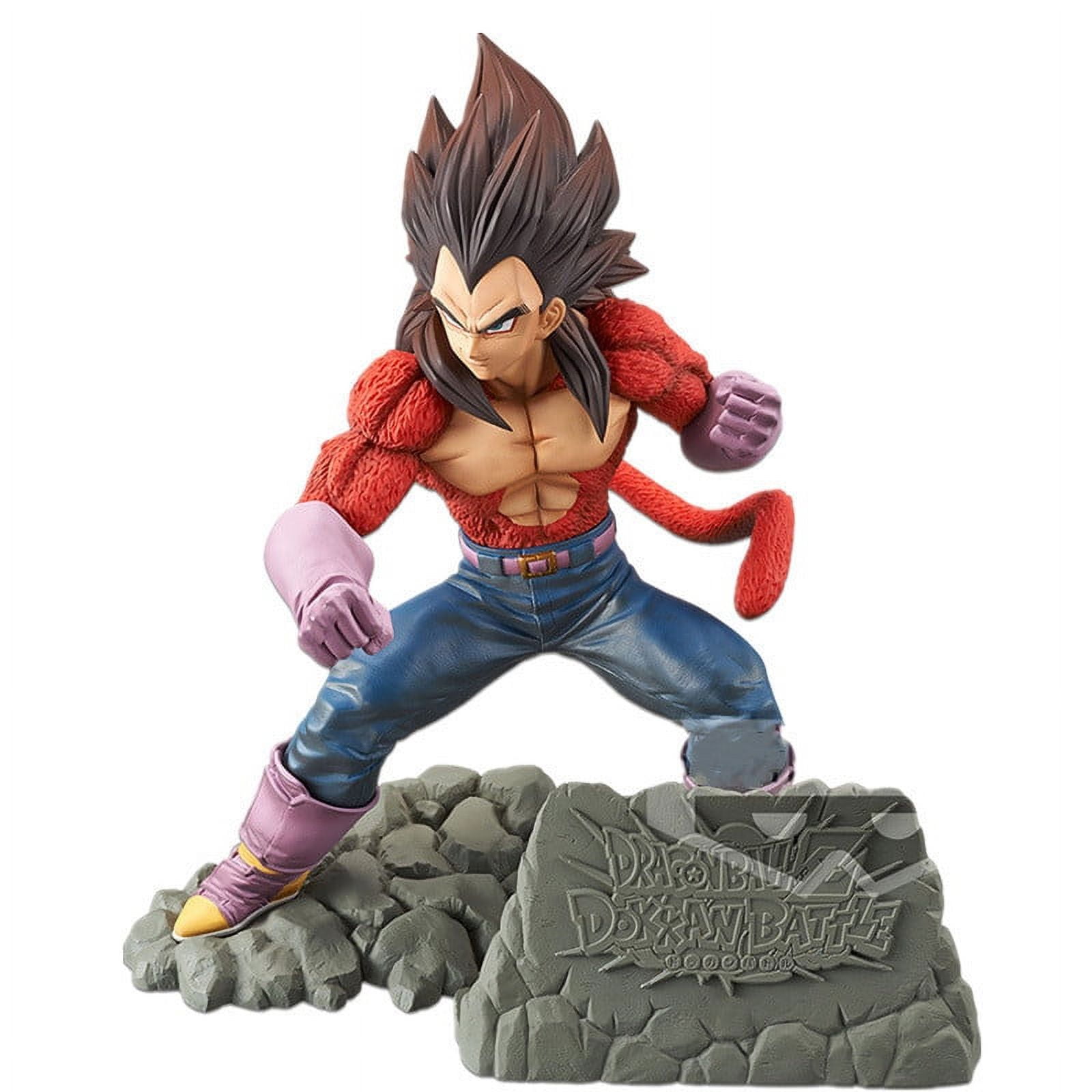 Kit 6 Bonecos Miniatura Dragon Ball Gt Goku Vegeta Saiyajin