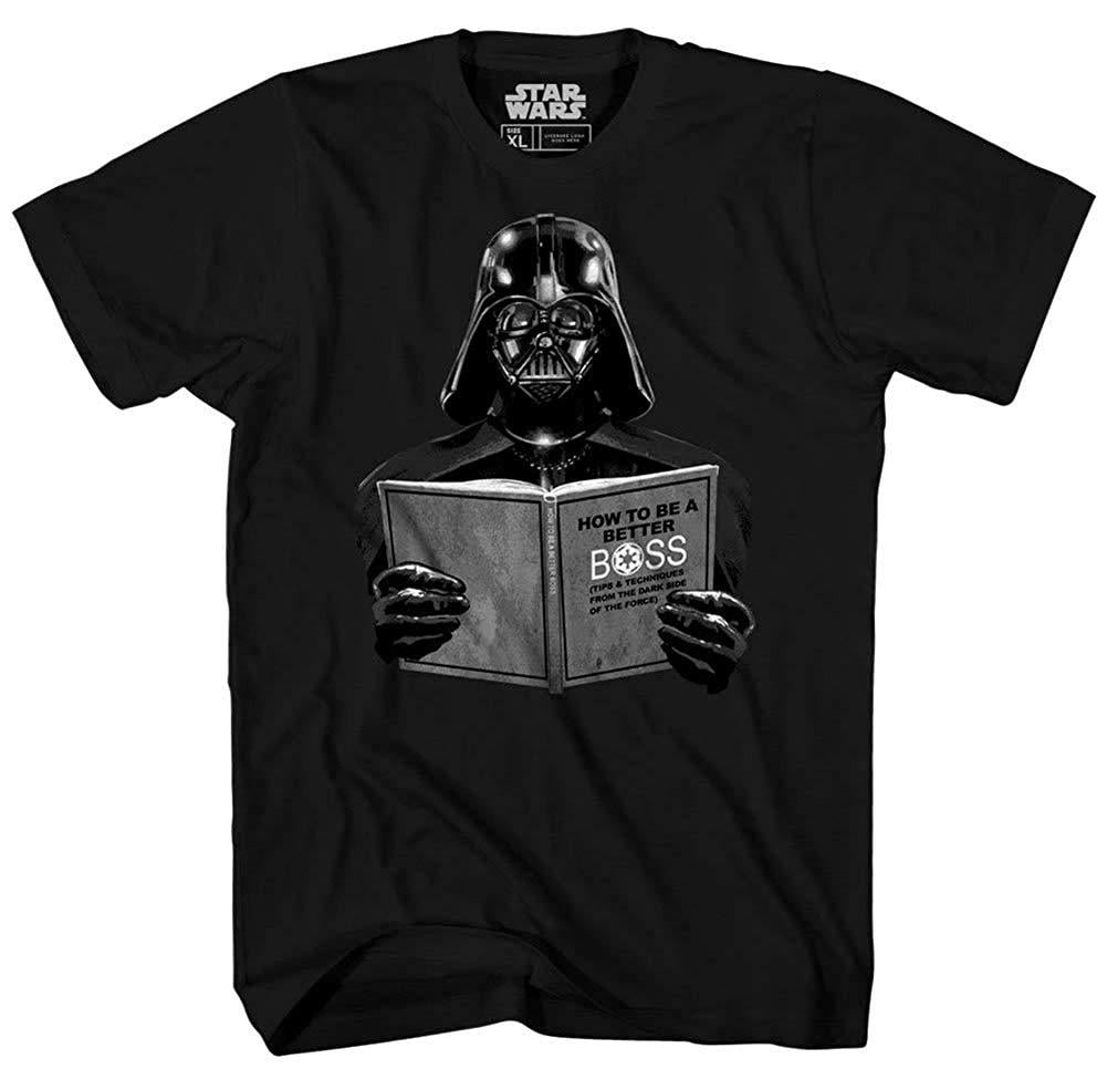 Star Wars Improving Darth Vader Dark Side Empire Funny Humor Pun Adult  Men's Graphic Tee T-Shirt 