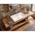 thumbnail image 7 of Whitehaus 24" Rectangular Semi-Recessed Basin with Center Drain Location, 7 of 7