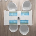 thumbnail image 3 of Ambesonne Summer Place Mats Set of 4, Sea Horizon Shore Beach, Standard Size, Blue Cream, 3 of 4