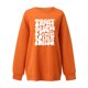 thumbnail image 1 of Gibobby Sudaderas para mujer Sudadera para mujer, sudaderas con capucha, estampado de letras coloridas, cuello redondo, manga larga, pulóver, Tops, blusas holgadas de tamaño i(Anaranjado, XXL), 1 of 3