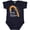 Navy Blue, variant on Inktastic Merry Christmas Red and Gold Candy Cane Boys or Girls Baby Bodysuit