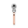 thumbnail image 2 of 925 Sterling Silver Mio Memento Rhodium & Rose Tone Number 7 Charm Pendant; for Adults and Teens; for Women and Men, 2 of 3