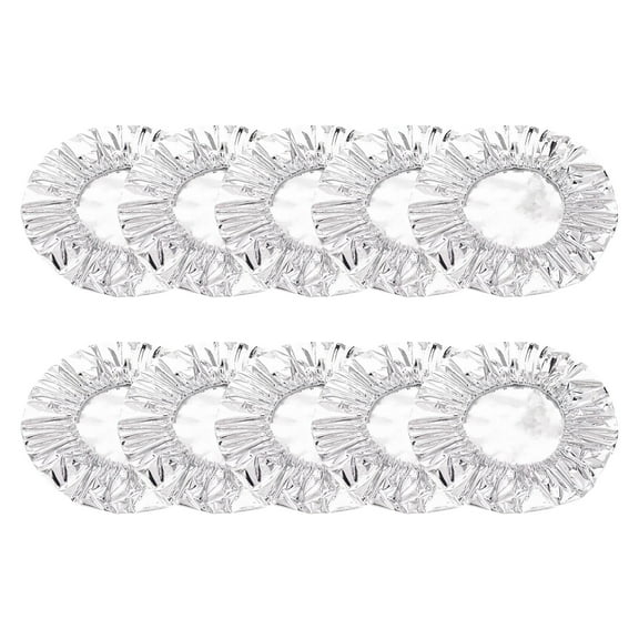 Reusable Aluminum Foil Insulation Food Covers, Adjustable Elastic Bowl Covers, Insulated Food Storage for Freshness, Eco-Friendly Kitchen Storage Solution 10Pcs