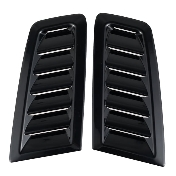 Muyoka 2 piezas de ventilación de capó para Focus RS MK2, ventilación lateral de capó, universal, para coche, decorativo, flujo de aire, capó de entrada, capó de ventilación lateral ABS, accesorio mod Muyoka Hogar