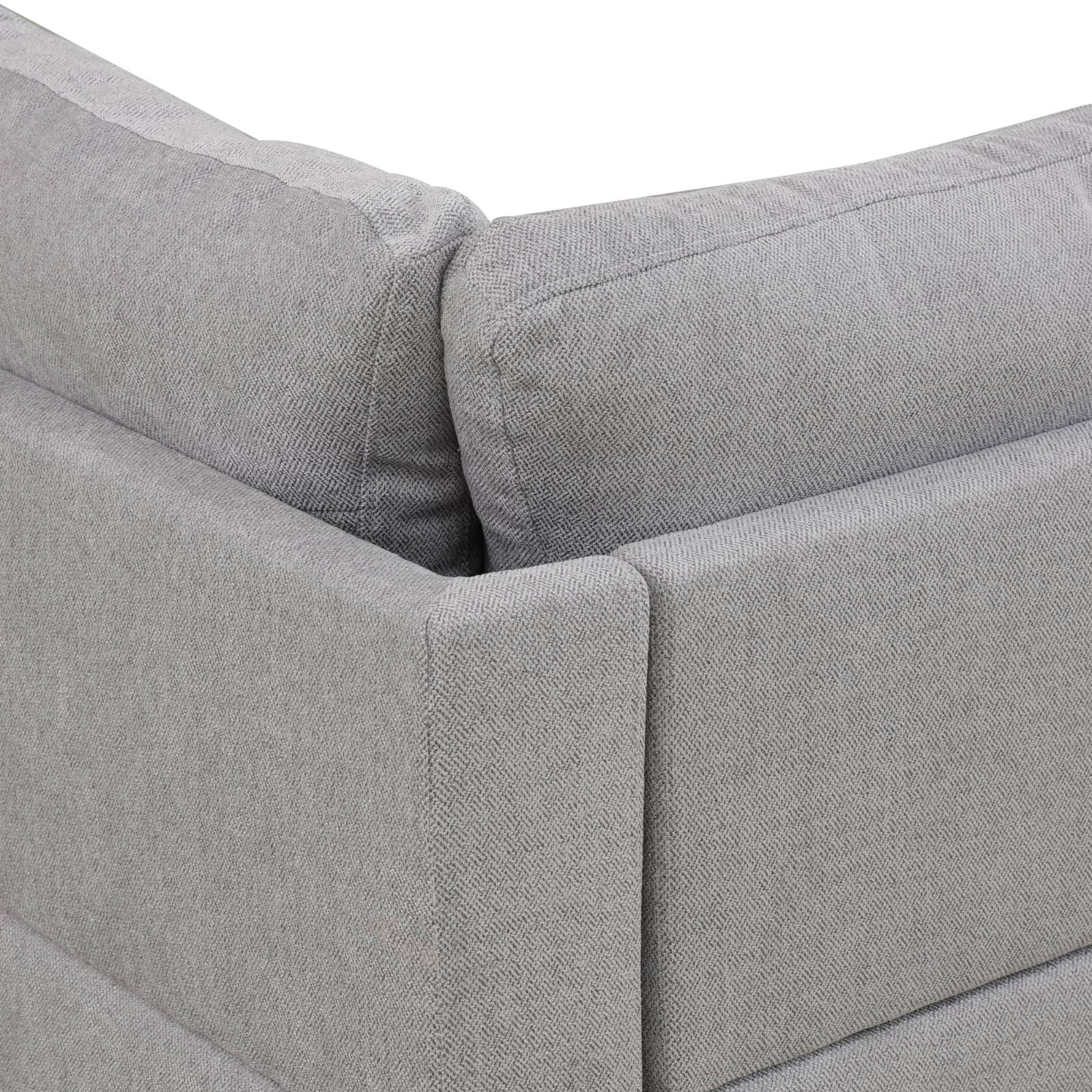 MAYEERTY Grey Modern 3-Piece Couch Neutral Clean Versatile Living Room Decor