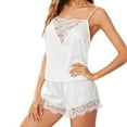 thumbnail image 1 of Ensemble de Pyjama Lingerie Babydoll en Satin et Dentelle pour Femmes, 1 of 4