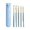 Blue, variant on Brush Makeup Set Eye Shadow Tools for Precise Application and Blending – 5 Piece Eye Makeup Brush for, 5.91 in, Blue
